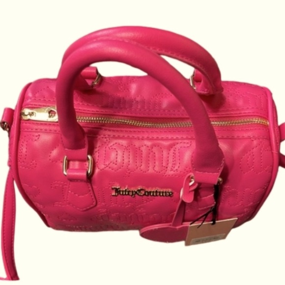 NWT JUICY COUTURE "FREE LOVE" Embossed Satchel - Picture 13 of 16